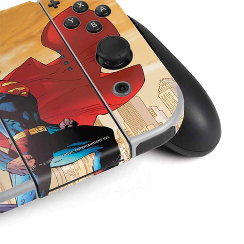 DC Comics Superman For Tomorrow Cover Art by Jim Lee Nintendo Switch OLED (2021) Skin